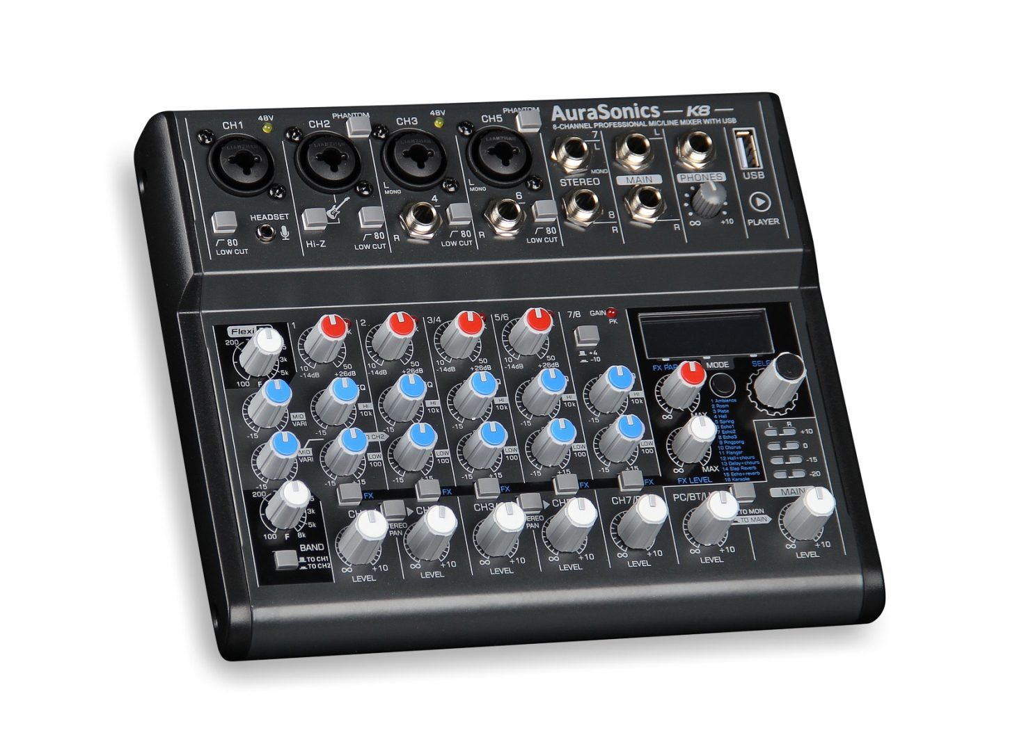 AuraSonics K8 компактный микшерный пульт в Валуйках
