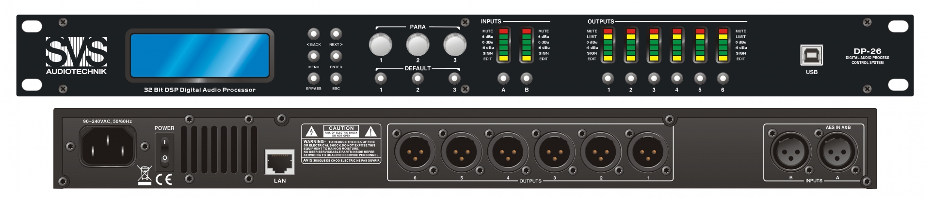 SVS Audiotechnik DP-26 Цифровой процессор: 2 входа 6 выходов в Валуйках
