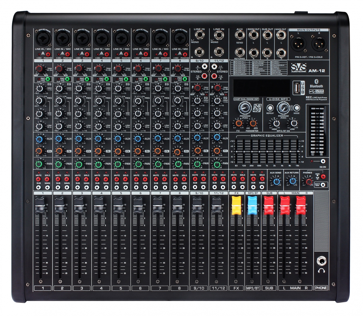 SVS Audiotechnik mixers AM-12 Микшерный пульт аналоговый, 12-канальный в Валуйках