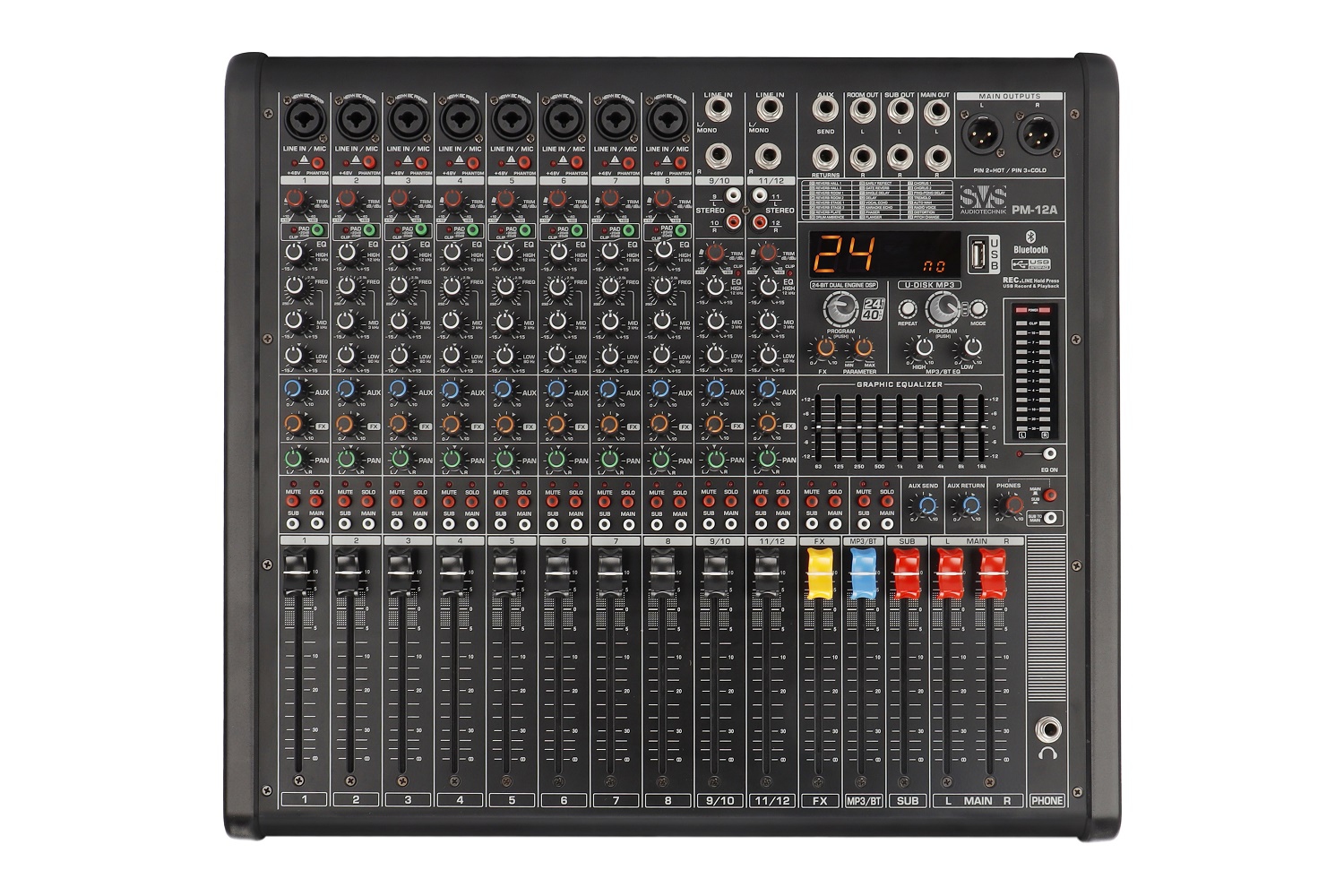 SVS Audiotechnik mixers PM-12A Активный аналоговый микшерный пульт, 12-канальный в Валуйках